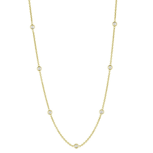 Gold Diamond By The Yard Necklace