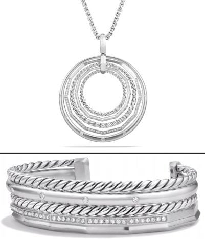 David Yurman Stax Bracelet and Necklace