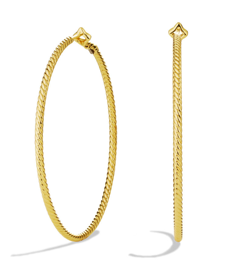 david yurman cable classic hoop earrings
