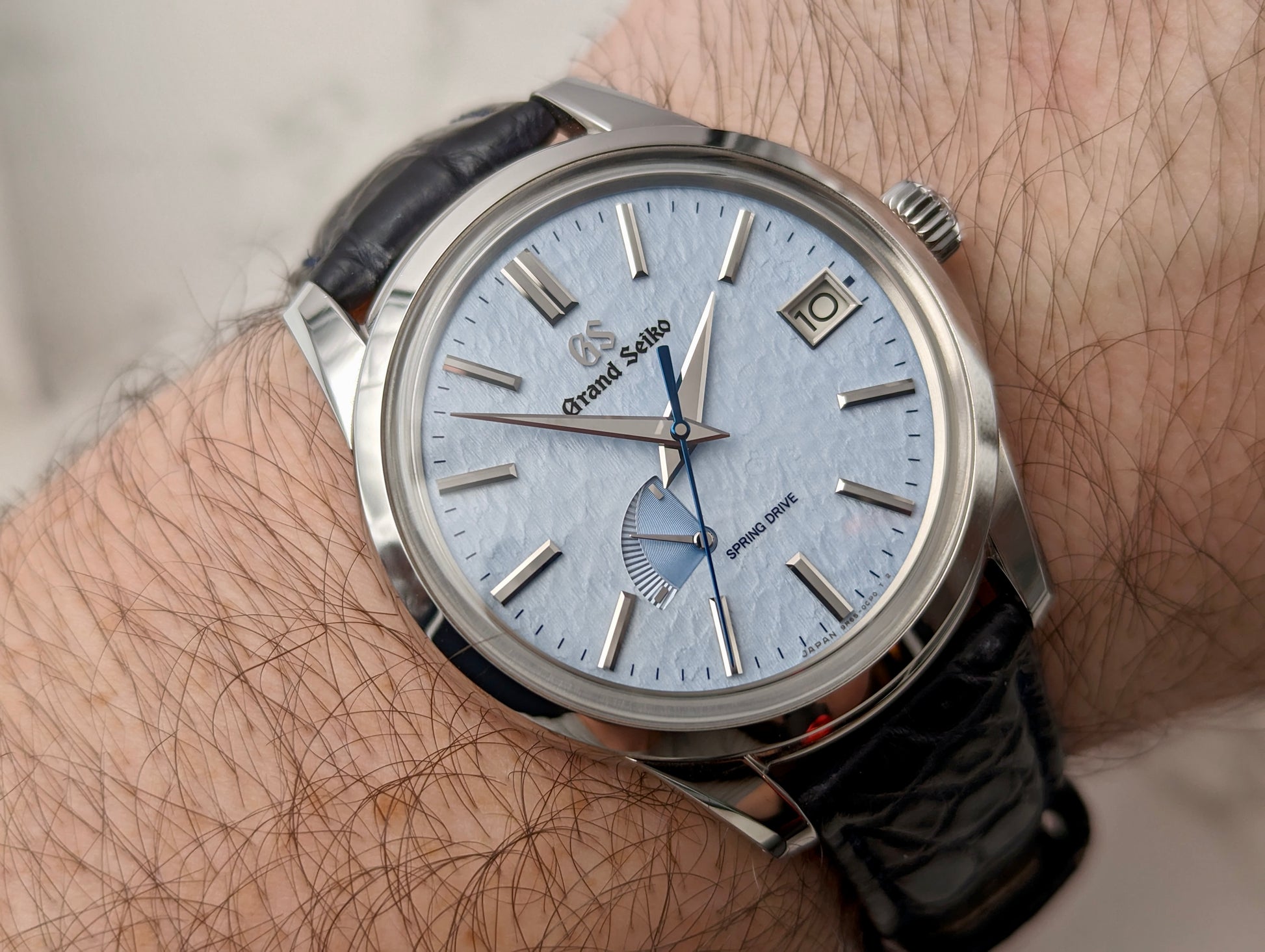 Grand Seiko SBGA407G Skyflake Blue – wristtimeco