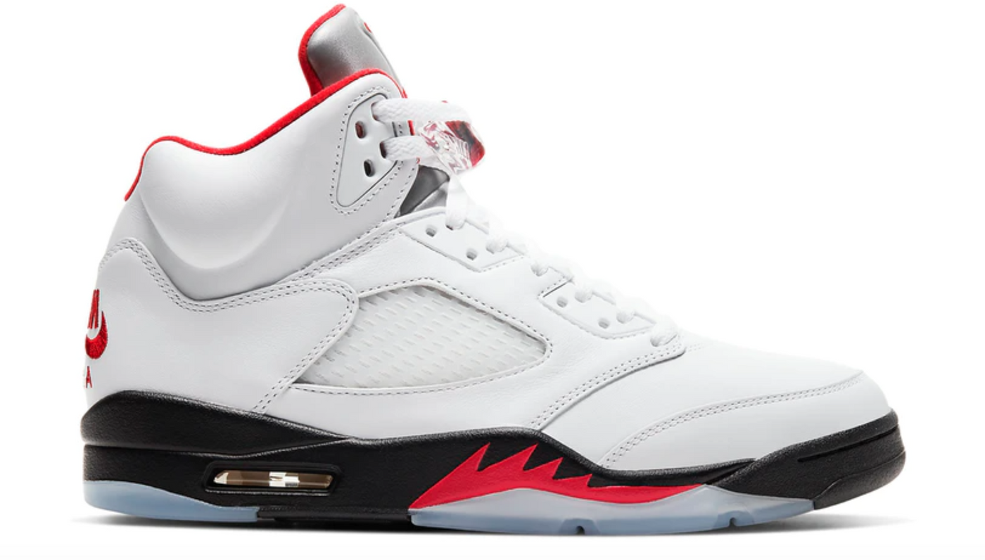 air jordan 5 true white fire red