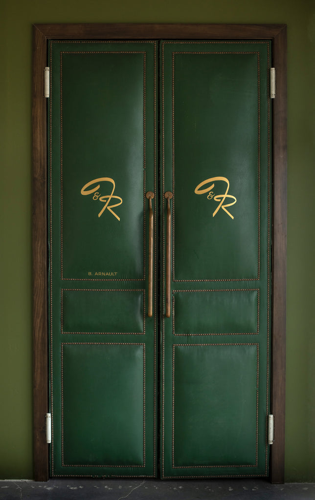 Beautiful entrance doors to the Town and Ranch lounge