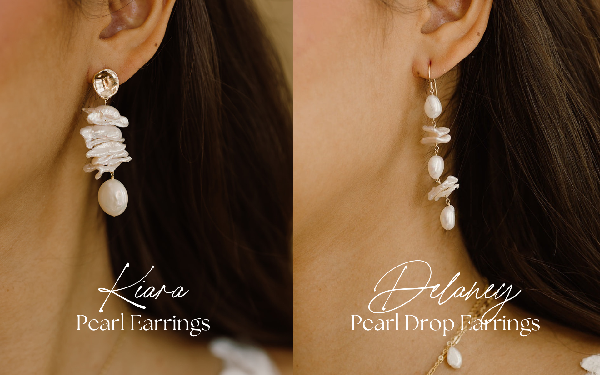 Delaney and Kiara Freshwater Pearl Earrings