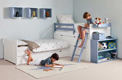 Dormitorios infantiles en color azul
