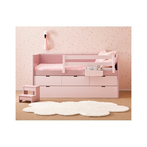 cama nido rosa para niñas