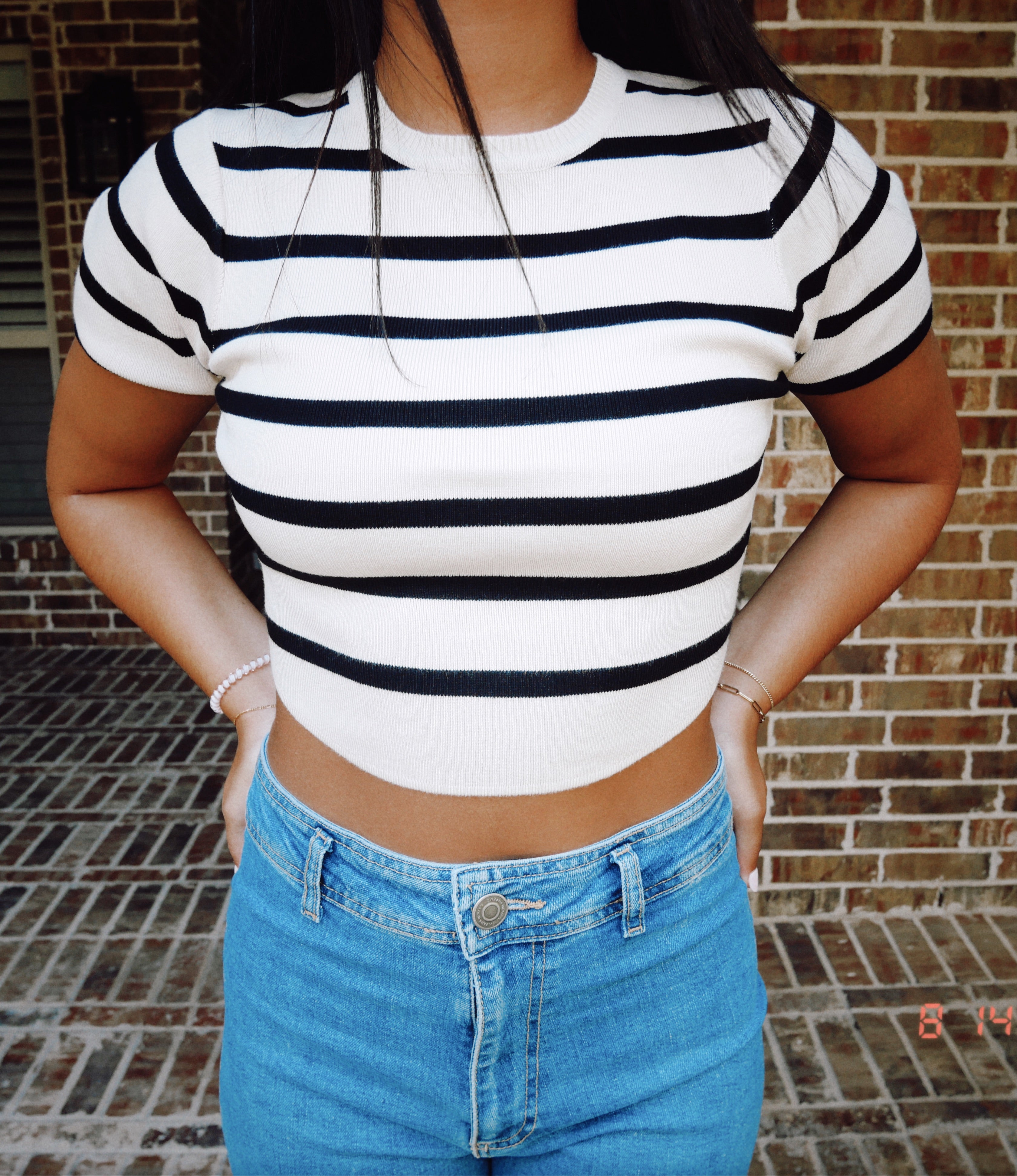 Jordyn Striped Crop Top