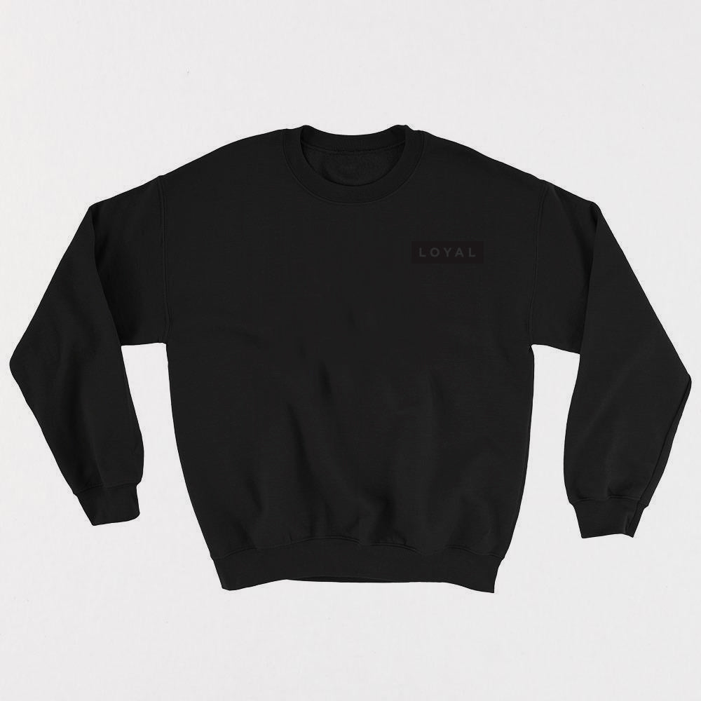 crew neck black