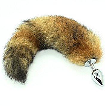 fox tail butt plug gif