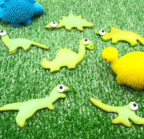 Scary and Delicious Dinosaur Cookies
