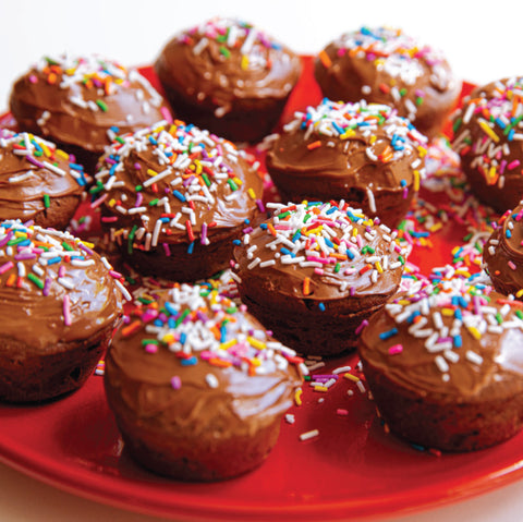 Creamy Nutella Confetti Cupcakes