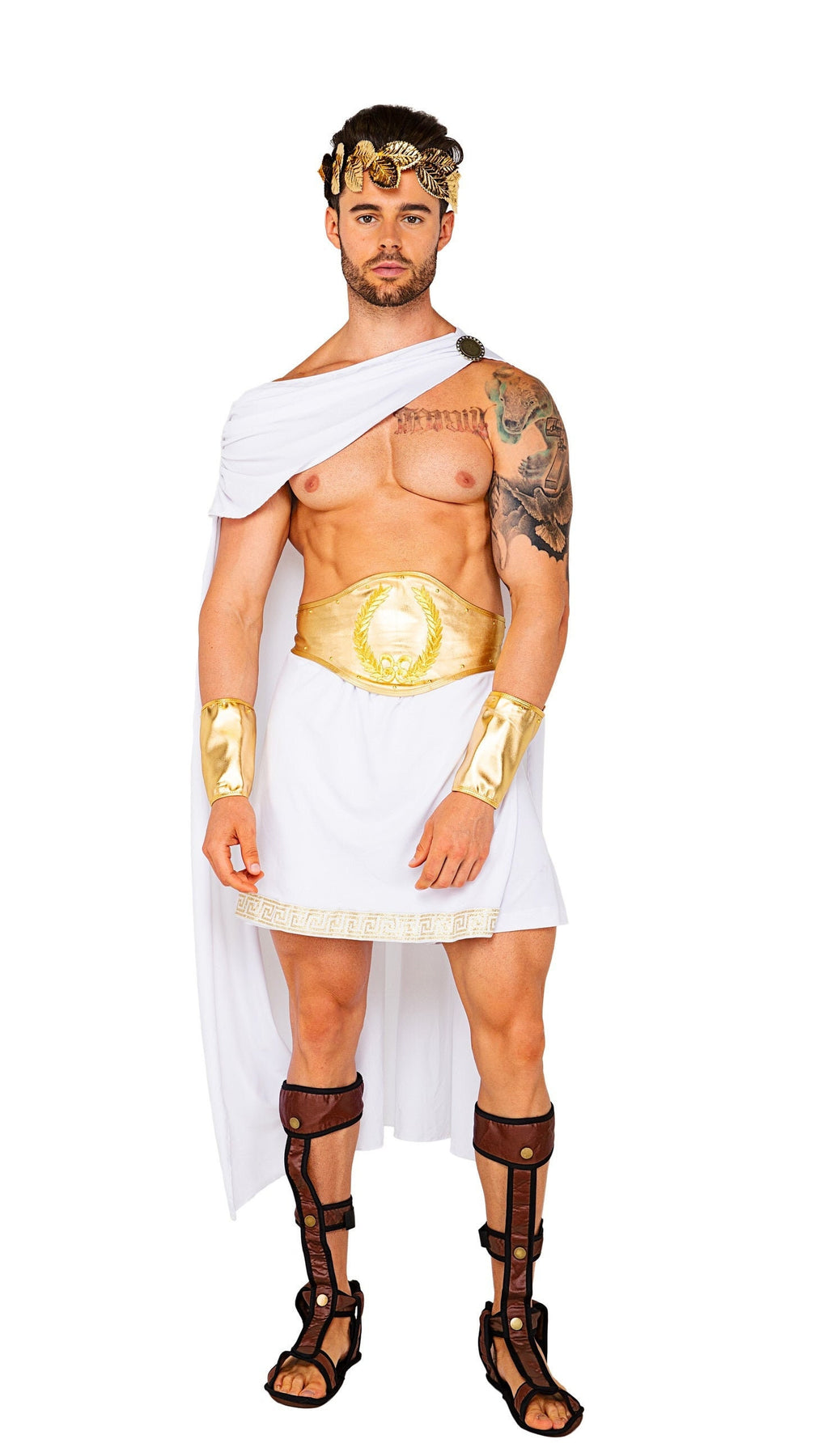 Olympian god sexy Halloween costume, rave wear, festival clothing for men  from Festival Drip
