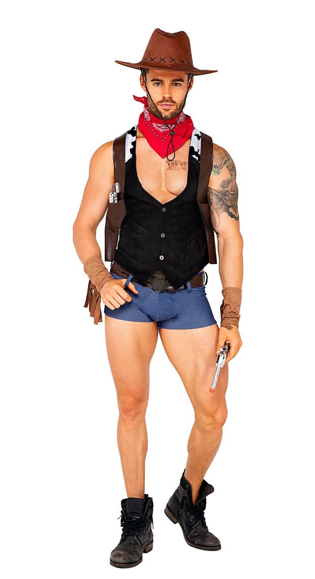 Showdown sexy cowboy Halloween costume for men, rave clothing, festival  outfit for men from Festival Drip