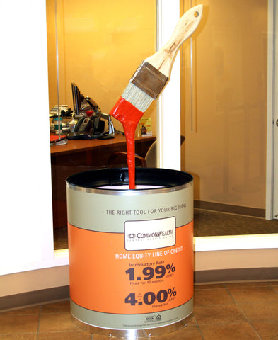 Commonwealth Credit Union Paint Can Promotion Activation