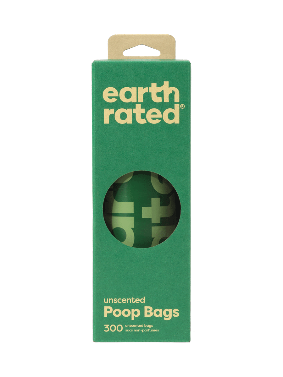 Earth Rated Dog Poop Bag Holder - Dispenser with Signature Yellow Hook for  Used Waste Bags - Attaches to Dog Leash for Easy Access - Pairs Perfectly