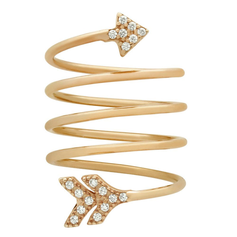 Arrow Spiral Ring – Jewelry Buzz Box