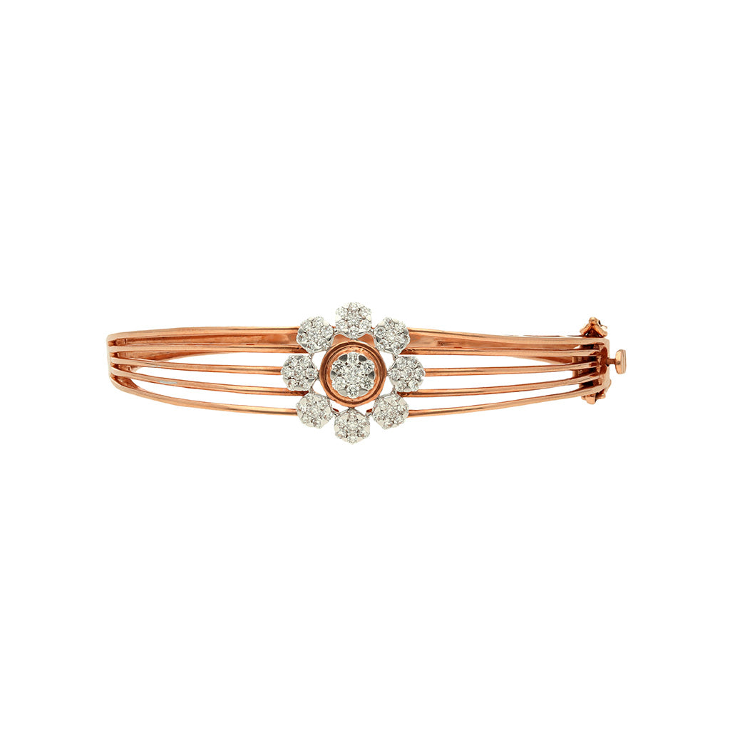 Flower Shaped Fancy Diamond Bangle in Ahmedabad at best price by Tanishq -  Justdial