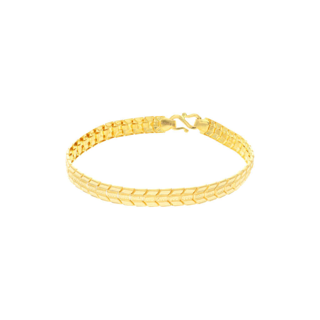 14k Yellow Gold High Polished Hinged Bangle Bracelet