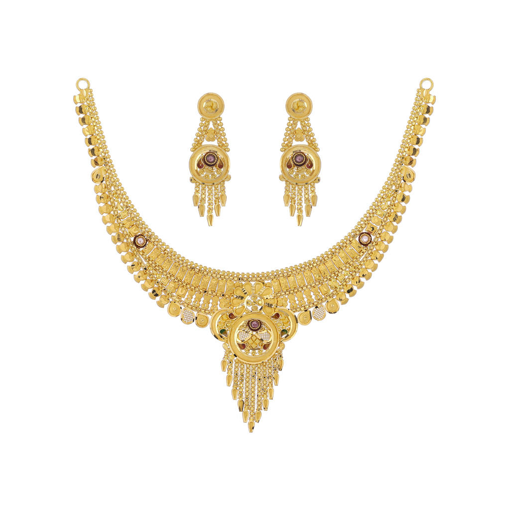 Contemporary Rose Gold Pendant Set – Andaaz Jewelers
