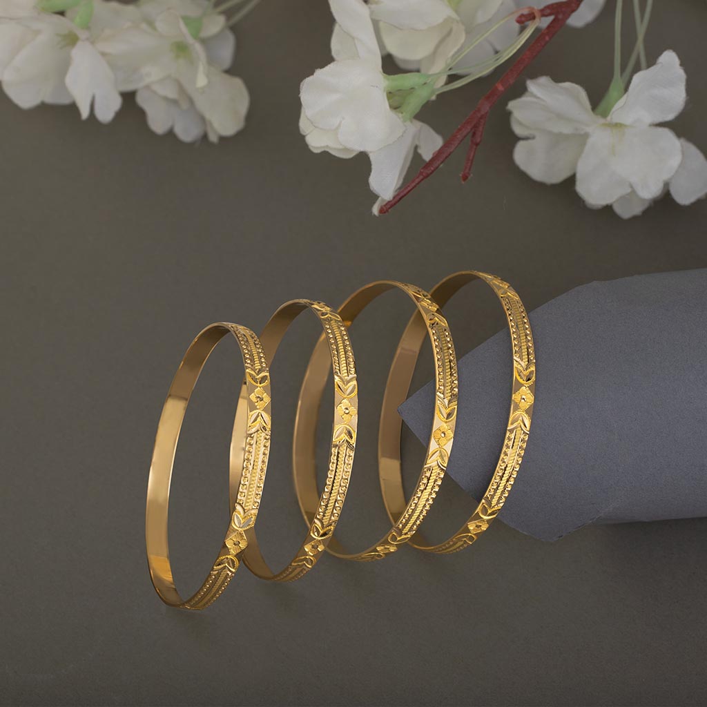 Buy Excellent Quality Gold Plated New Broad Bangles Design Best Price Online