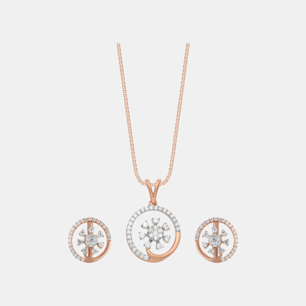 9ct White Gold 0.25ct Diamond Total Square Necklace | H.Samuel
