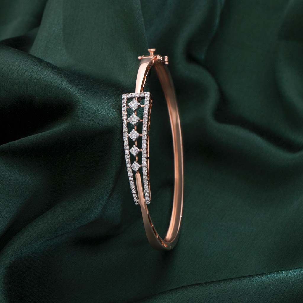 10K Rose Gold Diamond Bracelet | John Thomas Jewelers
