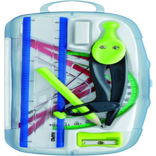  Maped Stop System Compass 5 Piece Set, Assorted Colors  (196101) : Drafting Tools : Office Products