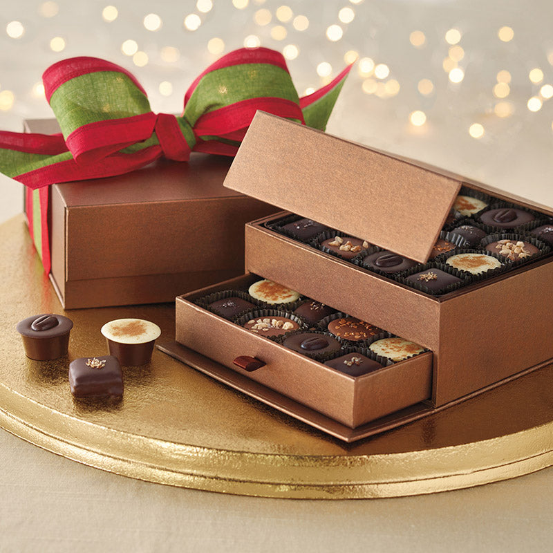 Salt & Ayre - Two Tier Chocolate Gift Box - 32 pc. - Harbor Sweets product image