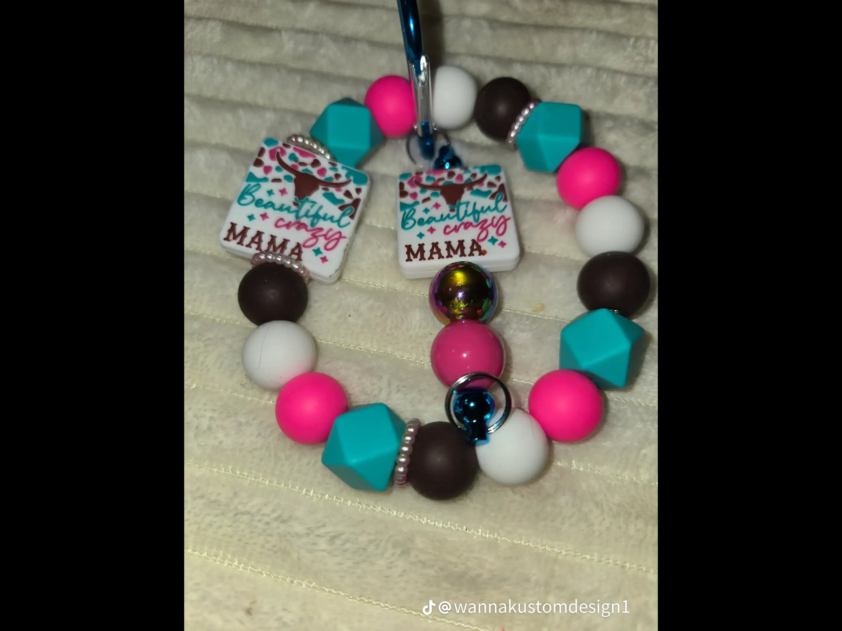 Crazy Mama Wristlets Keychain set