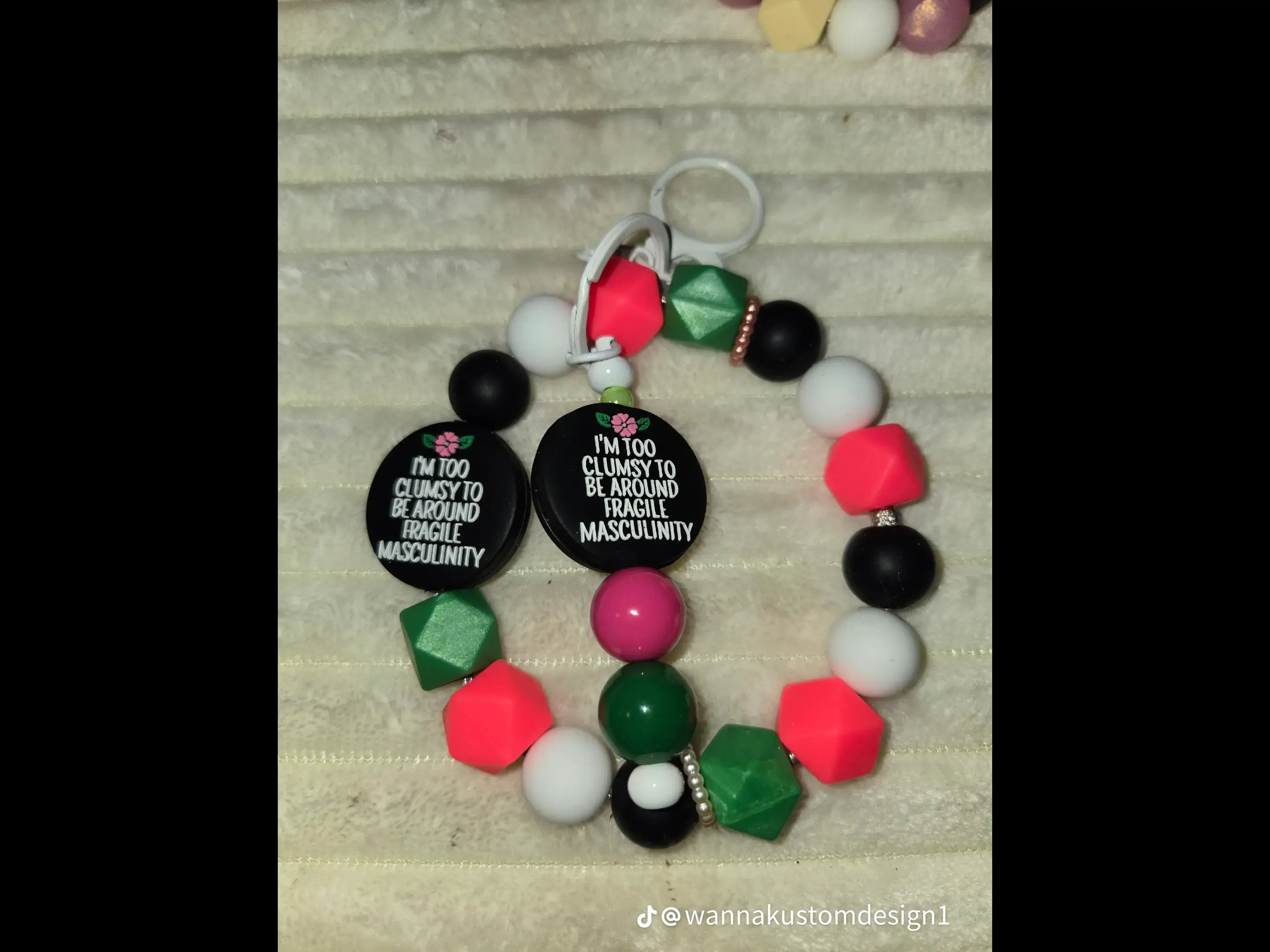 Im to clumpy Wristlets Keychain Set
