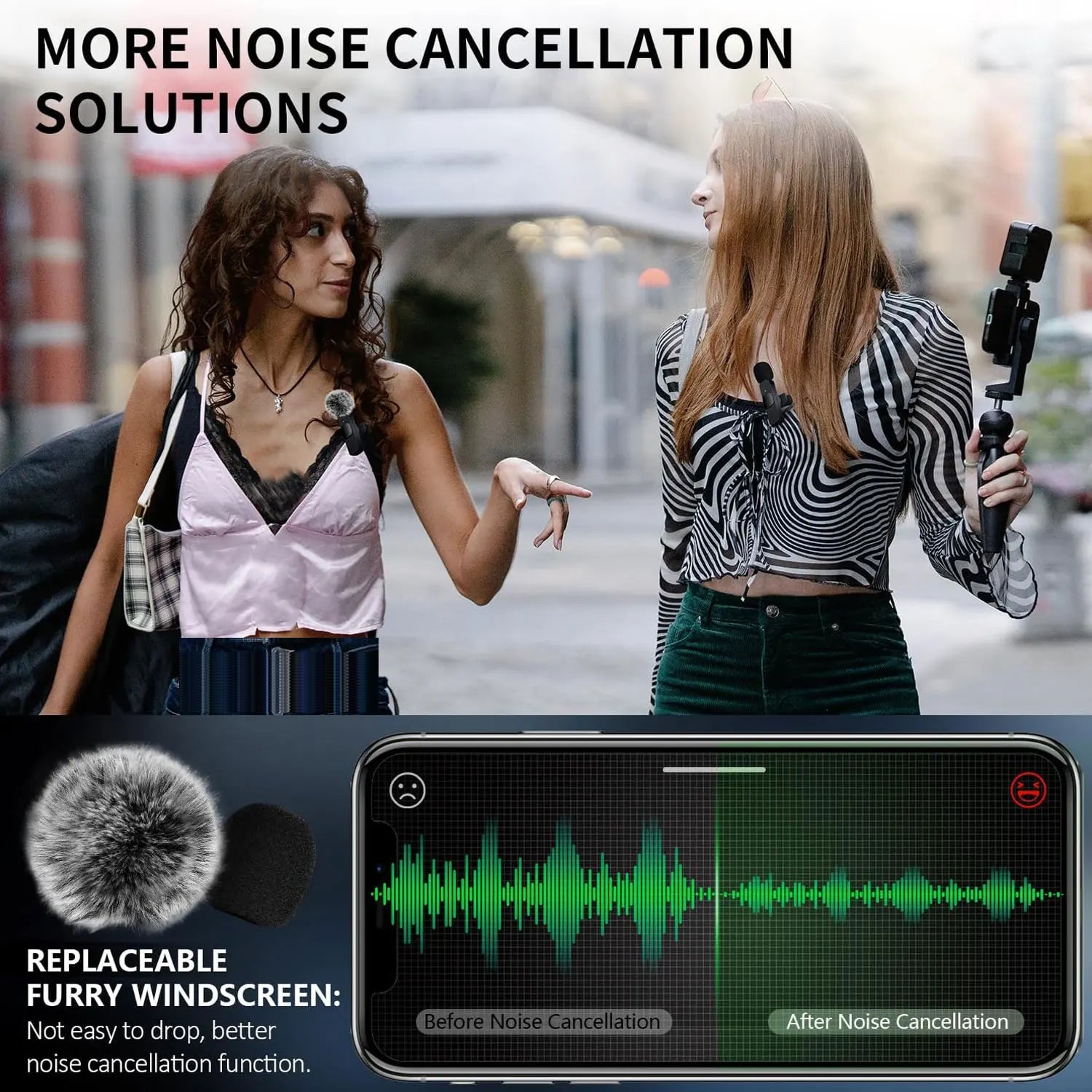 Micro Cravate Sans Fil - Enregistrement Audio & Vidéo | iPhone, Android, PC & Gaming