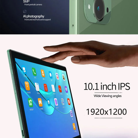 Experience versatility with the 2024 Global Version 10.1'' Android 12 Tablet. Features 8GB RAM, 256GB ROM, 4G LTE, 5G WiFi, Google Play, G sensor, and phone call functionality for ultimate performance.