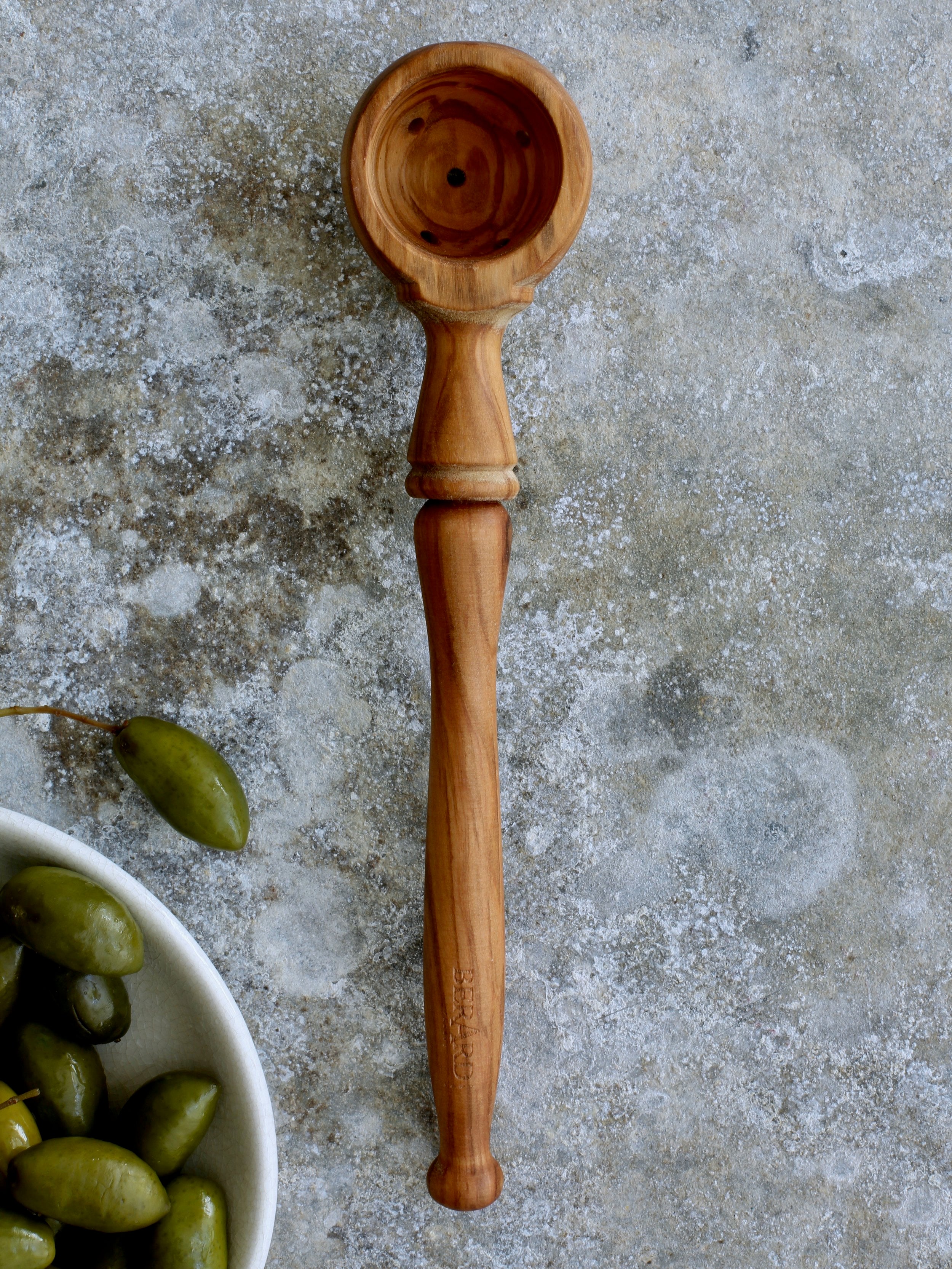 Berard Olive Wood Curved Spatula