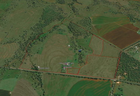 Google Earth image of a farm