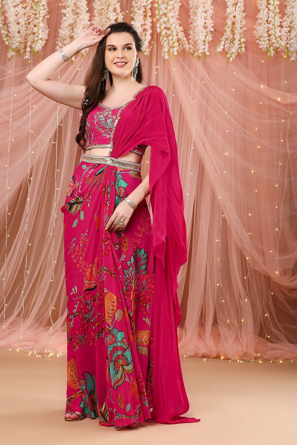 Saroj Present Hunny Bunny Heavy Lycra Designer Frill Saree Catalogue.