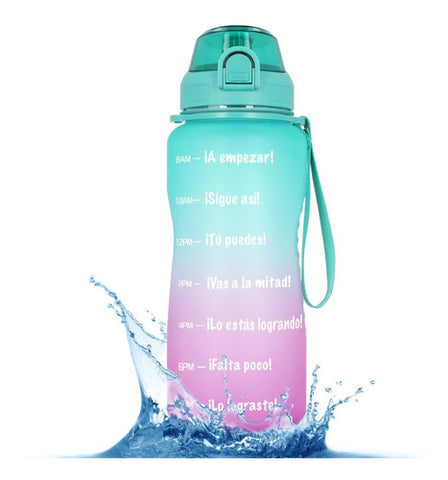 Botella agua motivación 