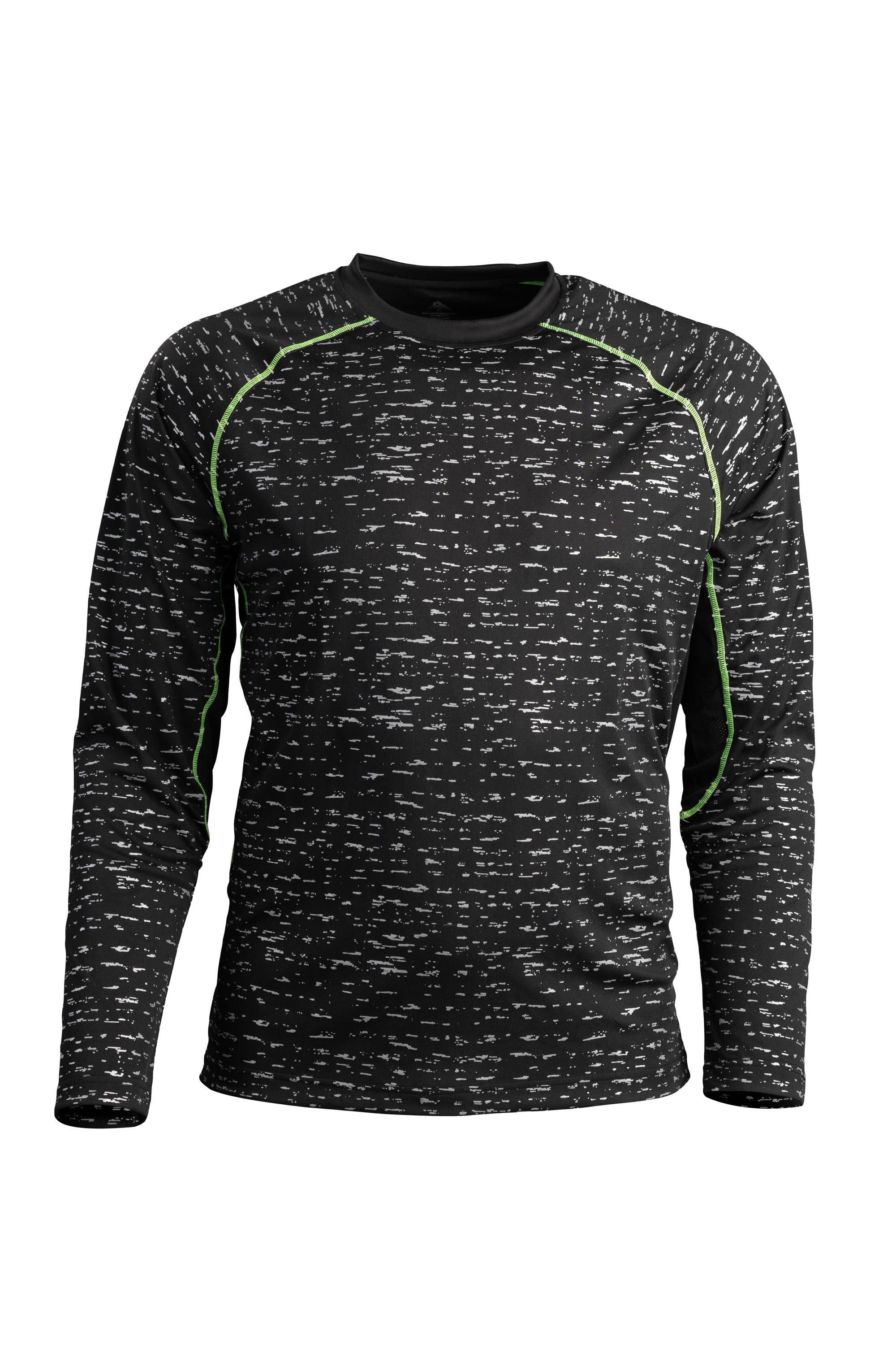 Men's Lime-Black Camo Long Sleeve WildSpark™ Athletic Shirt