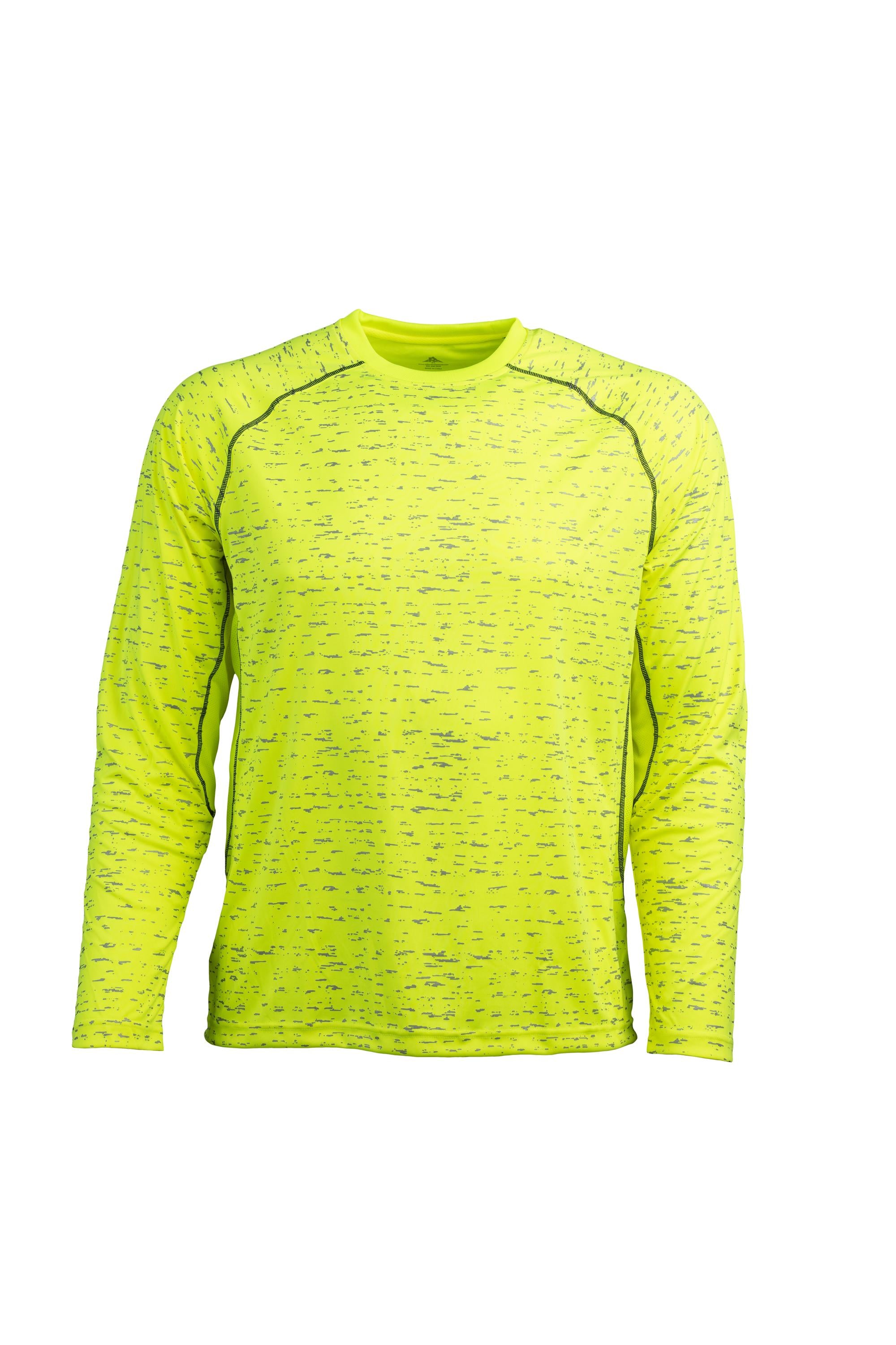 Men's Lime-Black Camo Long Sleeve WildSpark™ Athletic Shirt