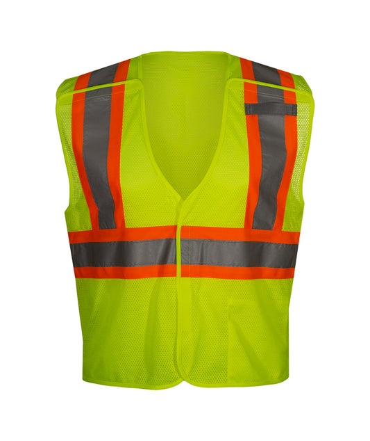 Orange Reflective Polyester Safety Vest Reflective by Warnweste Unisize DO1T