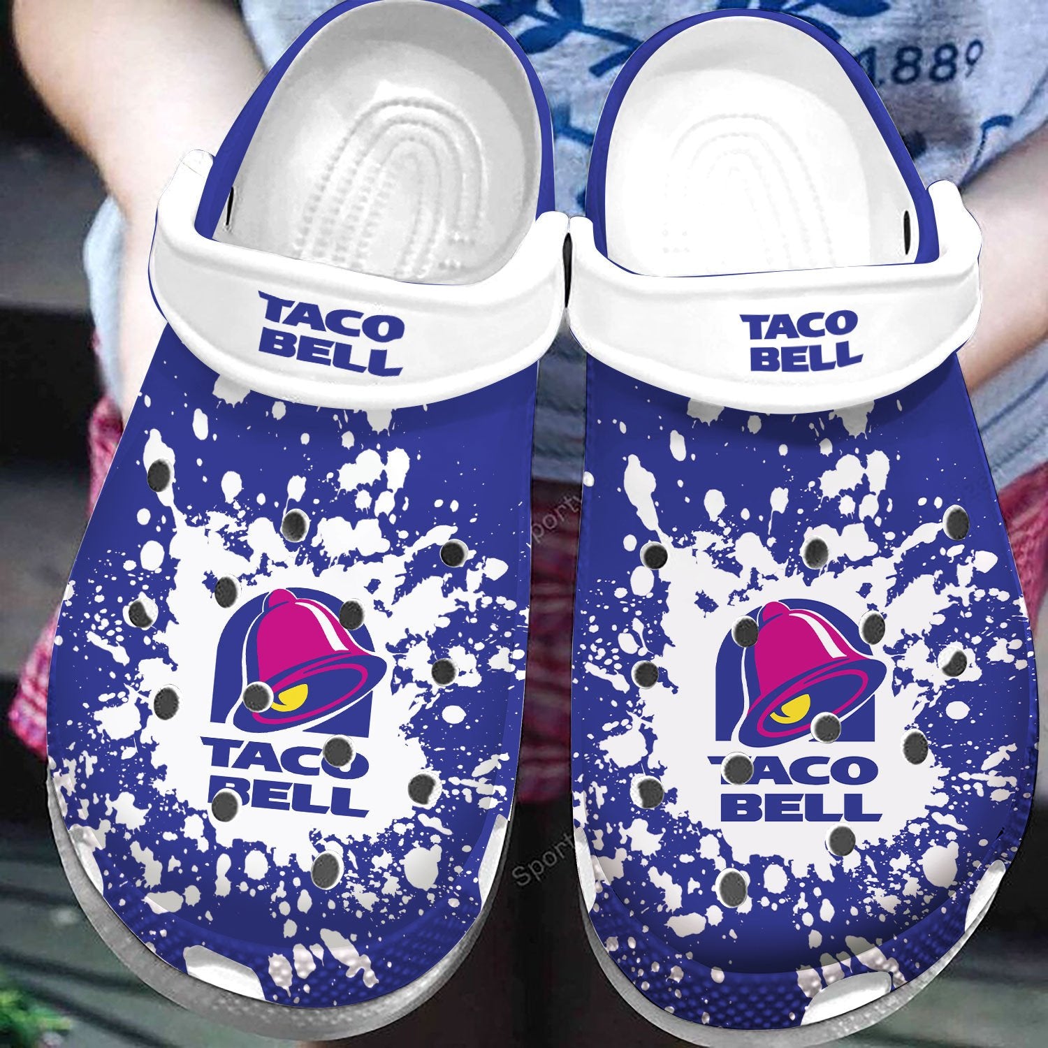 Taco Taco Bell Crocs Crocband Clog Shoes #Dh - Artislovelife Store