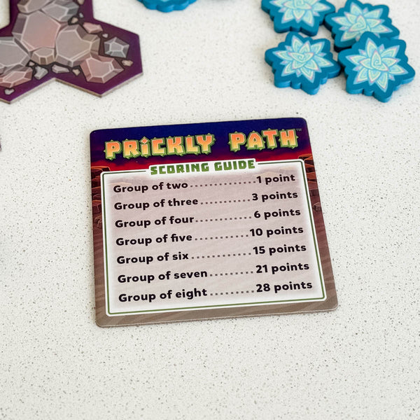 Prickly Path strategy and decision making game for ages 8 and up.