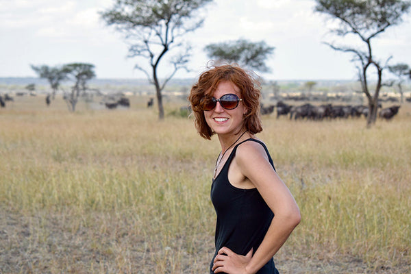 Dr. Meredith Palmer, Ecologist and Conservation Biologist, working in the Serengeti-Mara region.