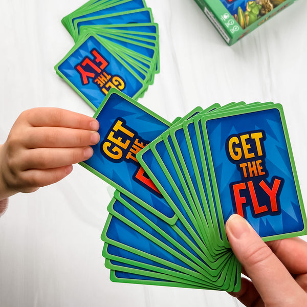 Get the Fly by SimplyFun is a variation of Old Maid that has players working on their letter recognition and matching skills.