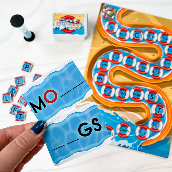 Letter Slide by SimplyFun is a fun spelling game that teaches vocabulary, consonants, and vowels.