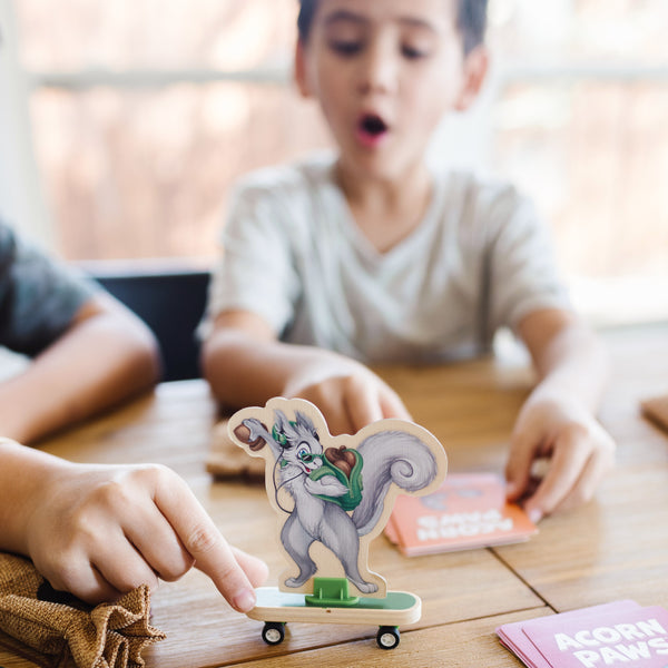 Acorn Paws educational board game by SimplyFun for kids aged 7 and up