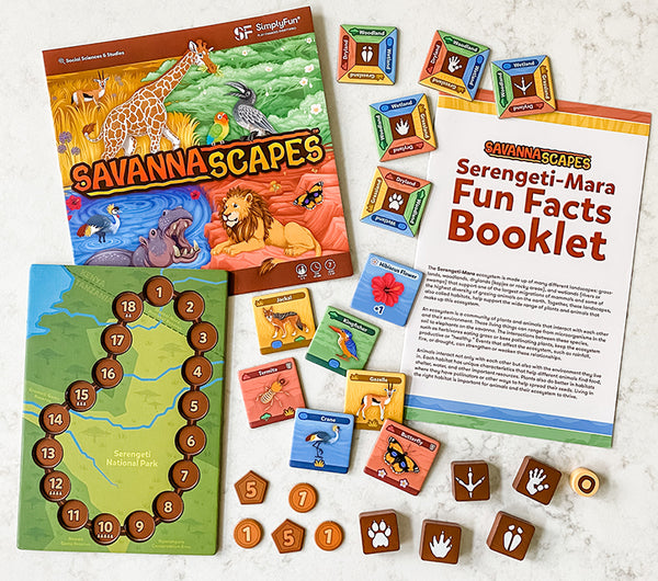 SavannaScapes game pieces by SimplyFun