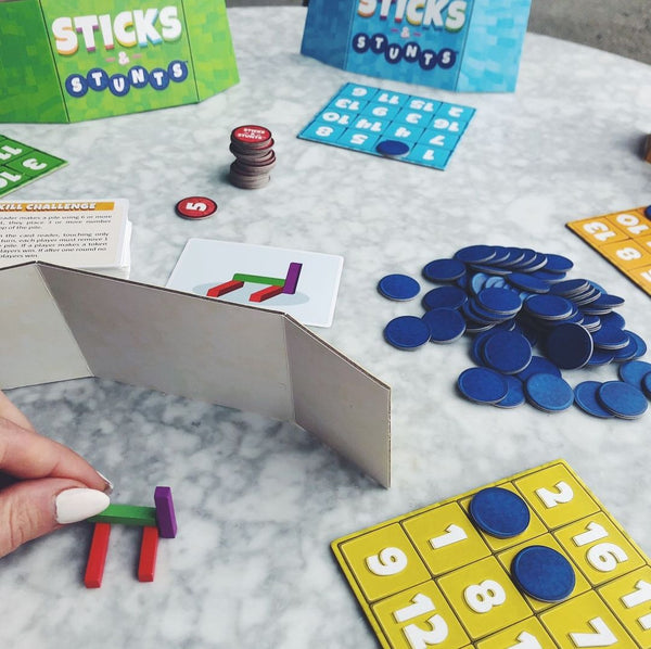 Wooden Board Game - Sticks and Stunts