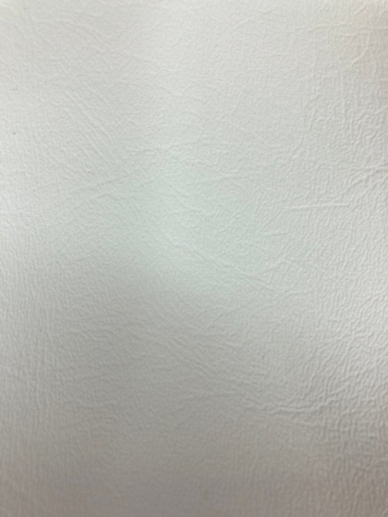 White Heavy Duty Commercial Faux Leather Vinyl Fabric - Sold By The Yard