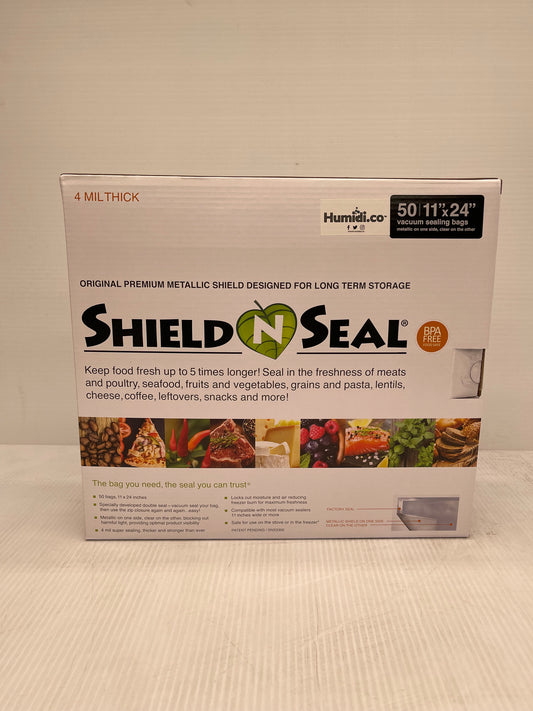 Vacuum Food Sealer Rolls, Clear, 11x19.5' ShieldNSeal