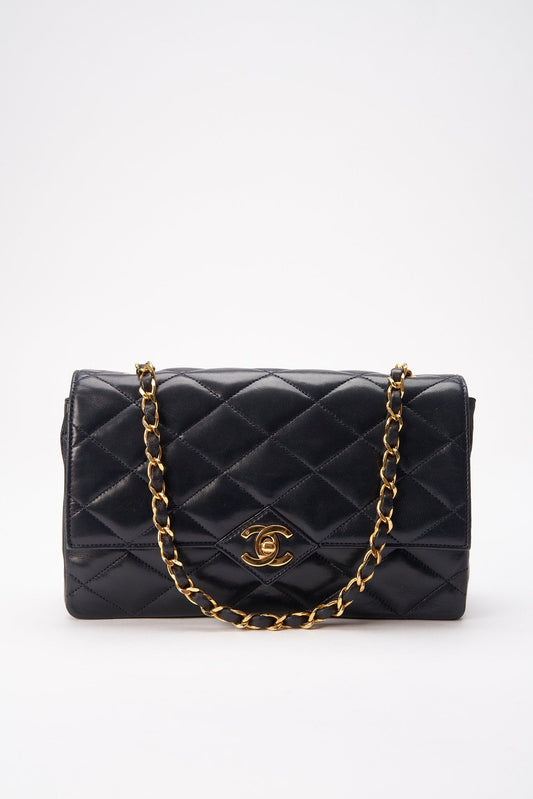 Vintage Chanel Single Flap Bag with Tassel - Black – The Hosta