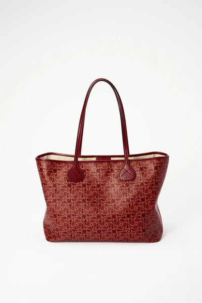 Cabas Sulky Vintage en Toile Enduit Céline - Rouge